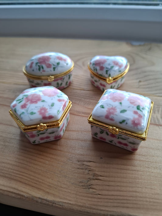 'Twat' Upcycled Mini Trinket/Pill Pot Pink Floral