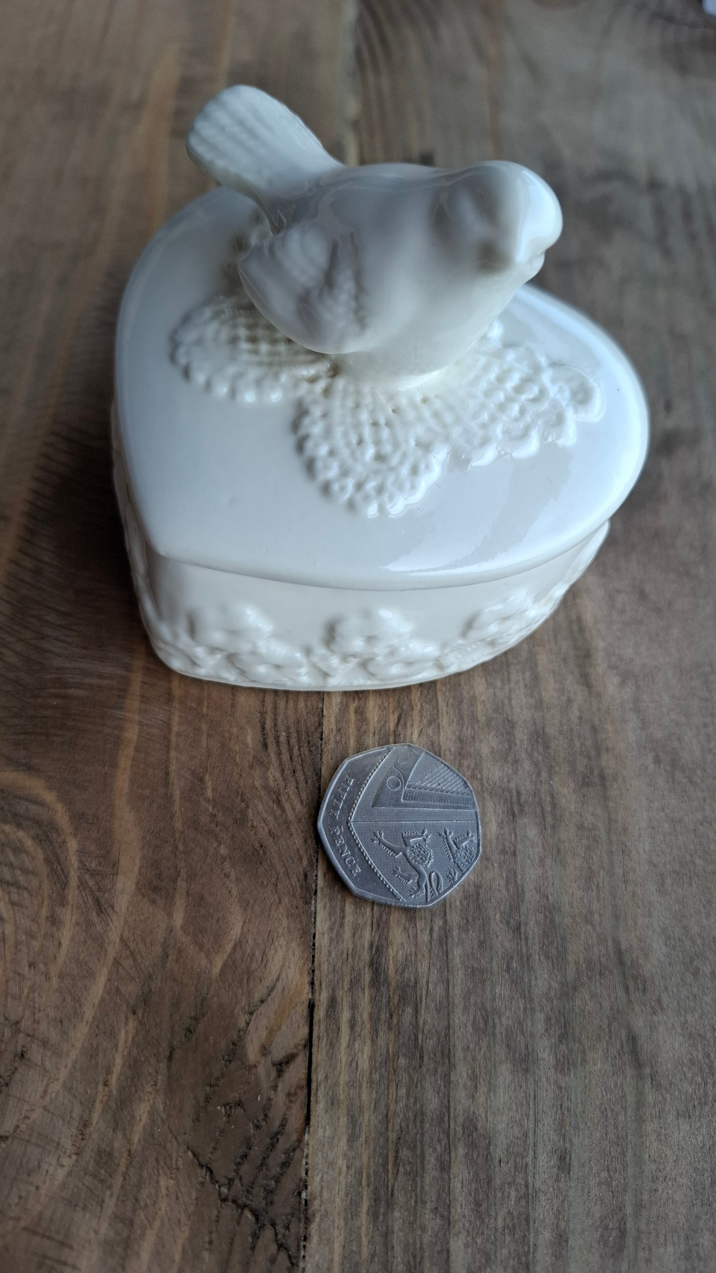 'Cunt' Upcycled White Bird Trinket Pot
