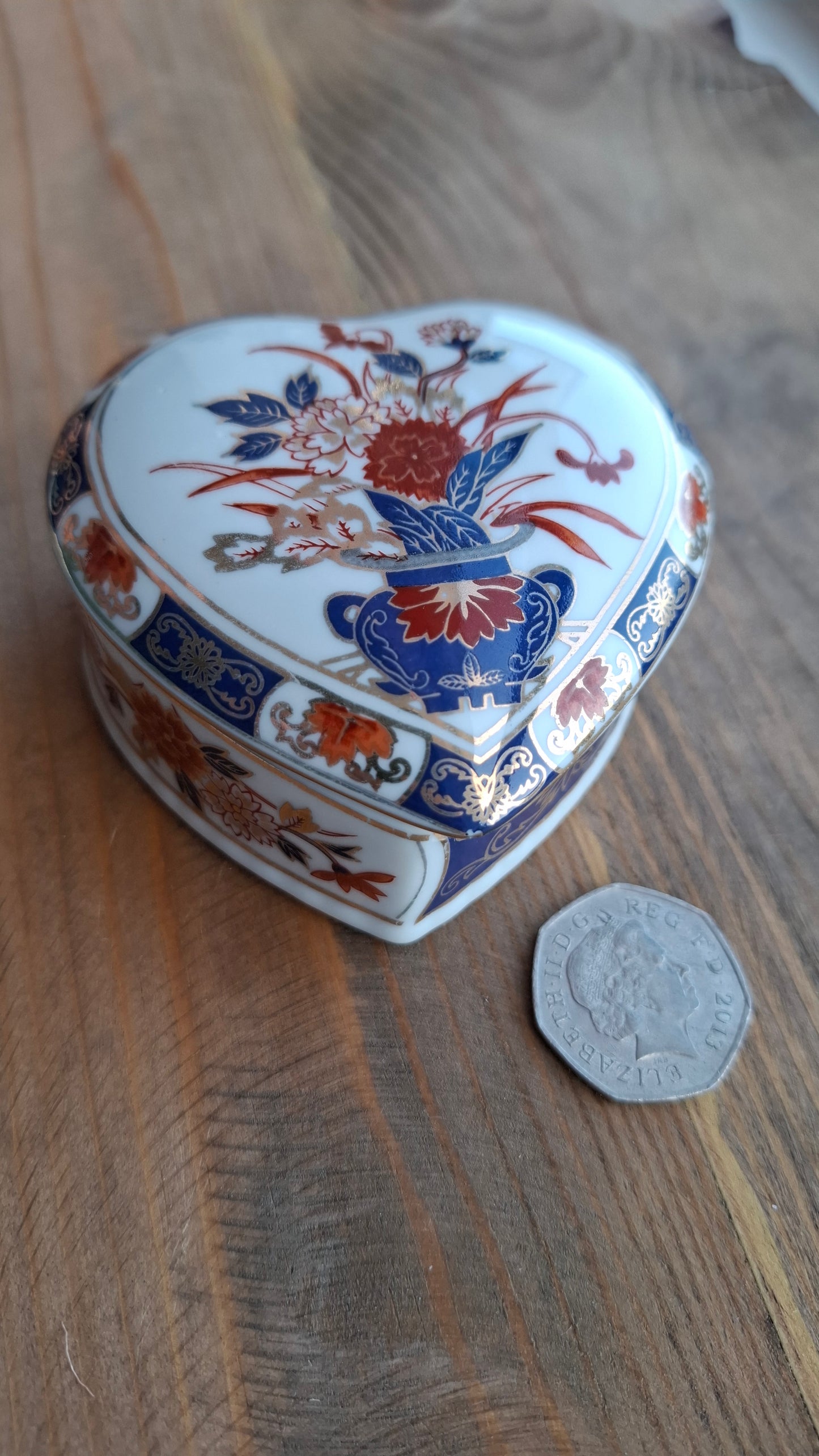 'Bitch' Upcycled Heart Shaped Fancy Trinket Pot