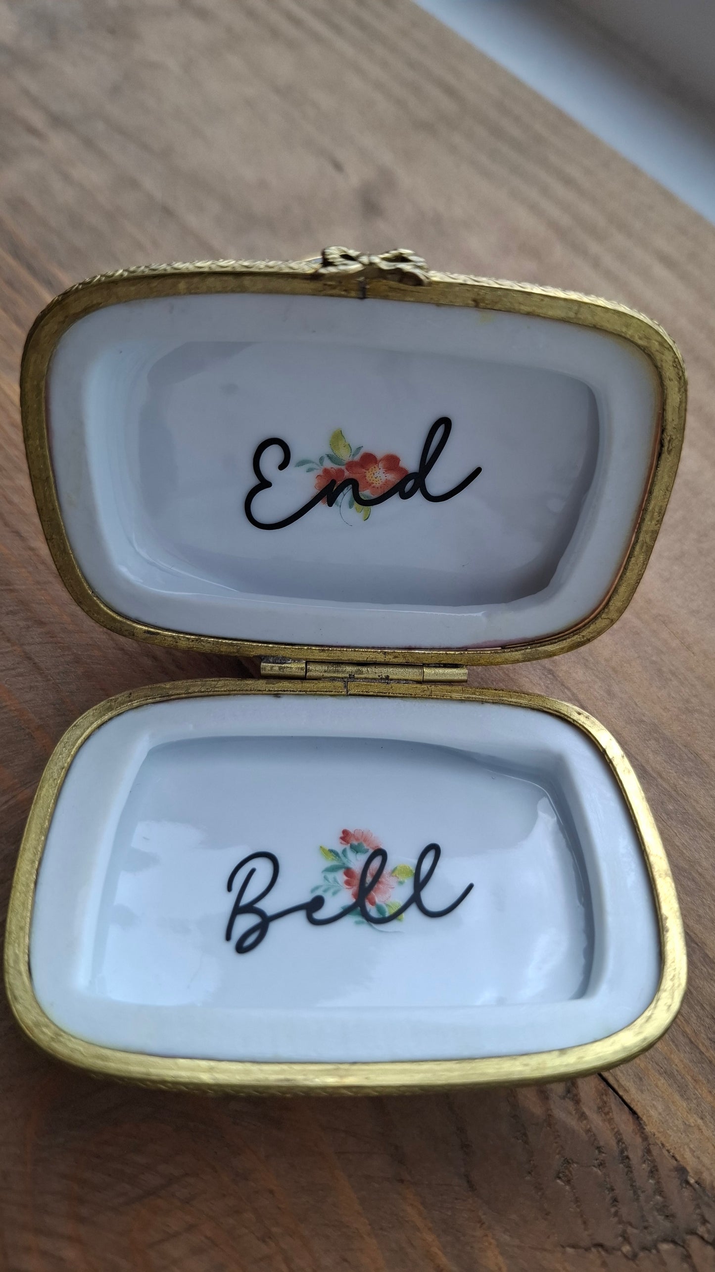 'Bell End' Upcycled Jug Trinket Pot With Clasp