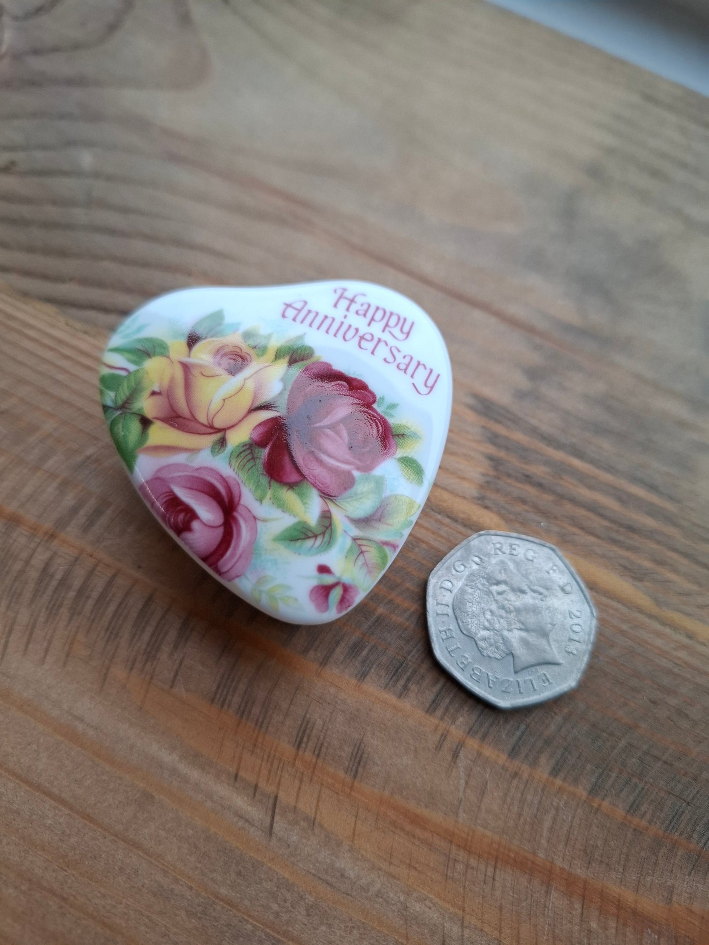 'Cunt' Upcycled Happy Anniversary Heart Trinket Pot