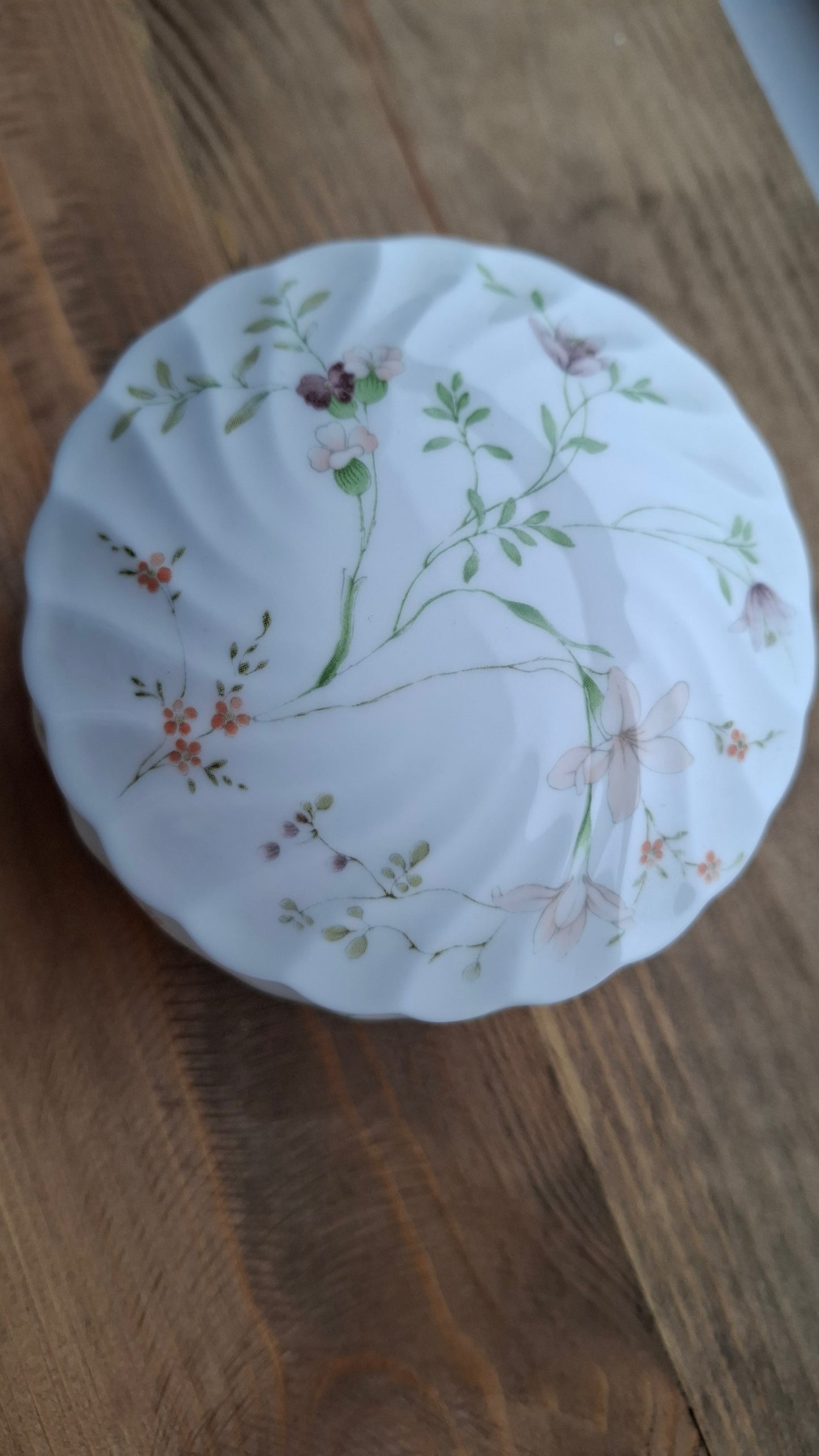 'Slag' Upcycled Delicate Floral Trinket Pot