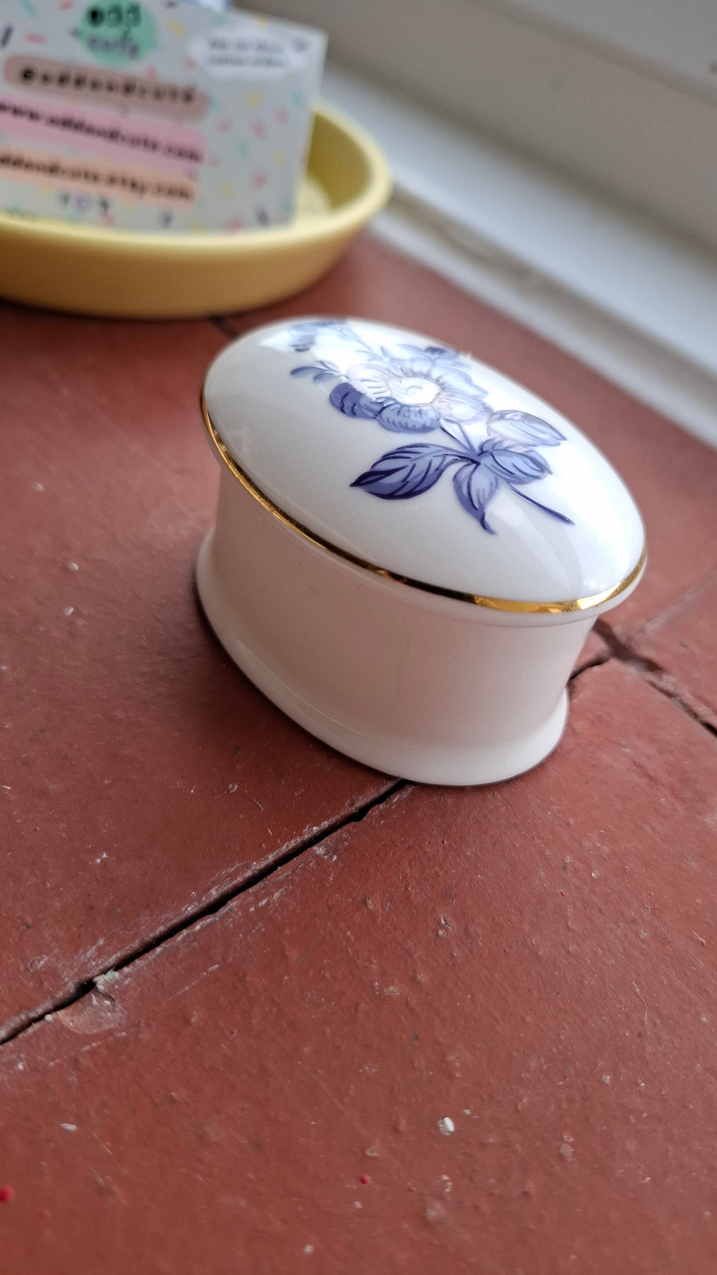 'Twat' Upcycled Oval Shaped Trinket Pot