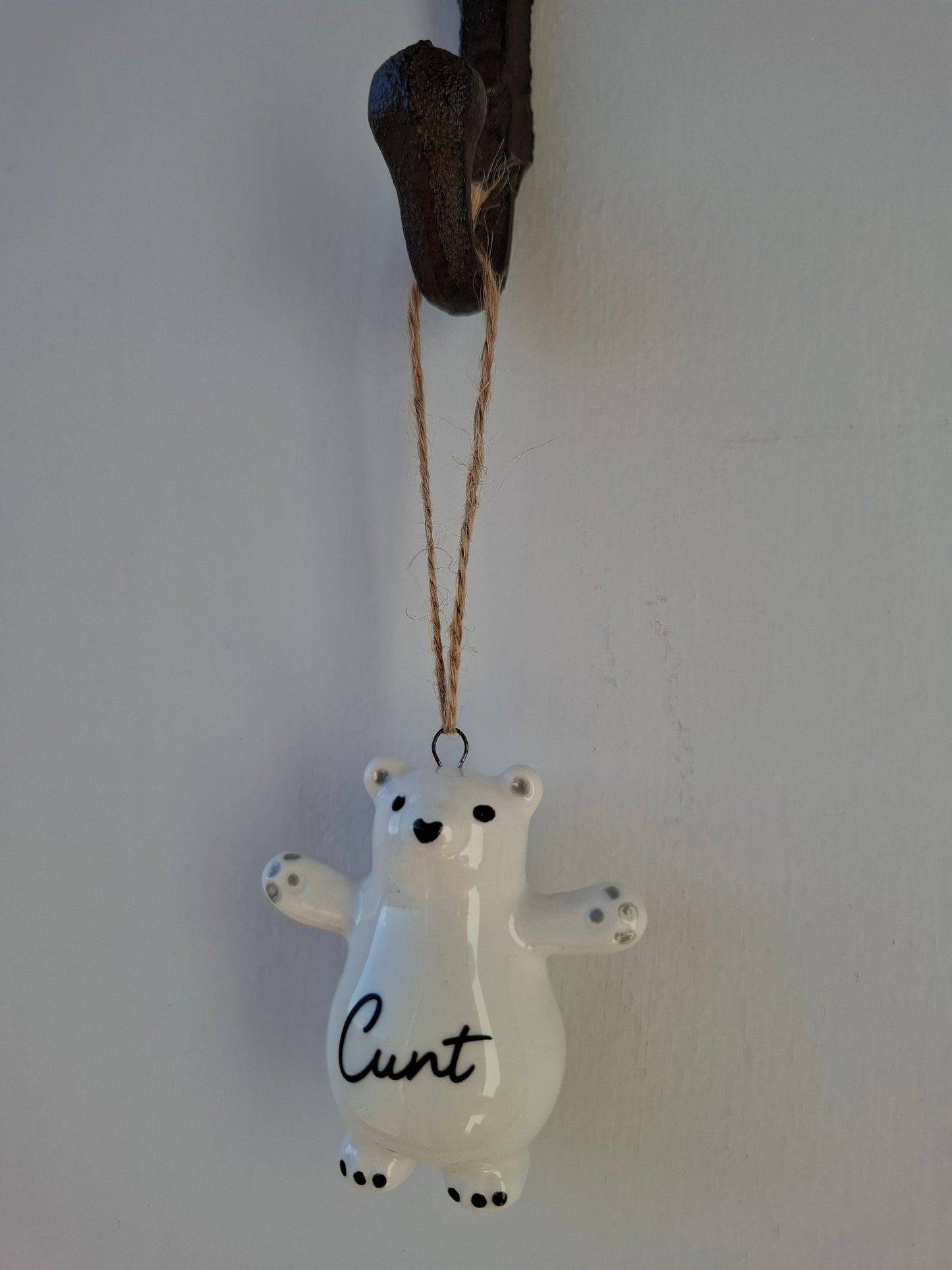 'Cunt' Adorable Upcycled Ceramic Bear