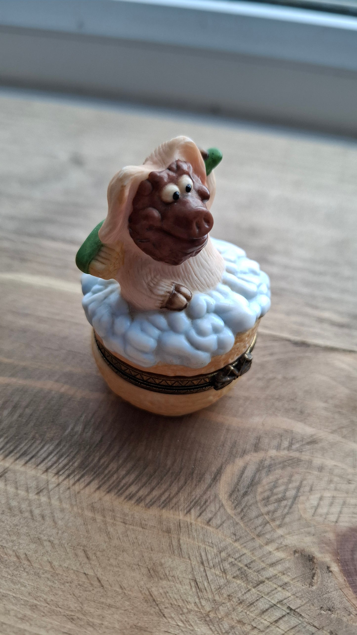 'Cunt' Upcycled Pig Having A Bath Mini Trinket Pot