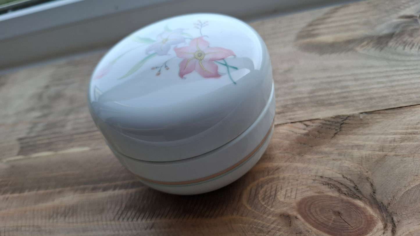 'Cunt' Upcycled White Chunky Round Lily Trinket Pot