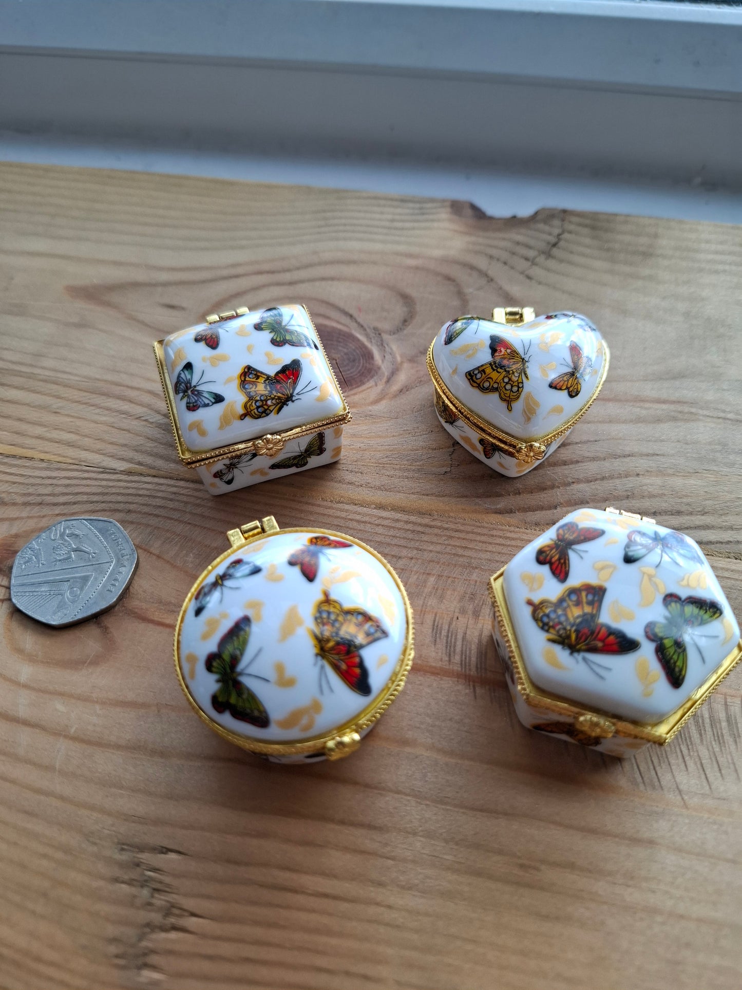 'Twat' Upcycled Mini Butterfly Trinket/Pill Pot