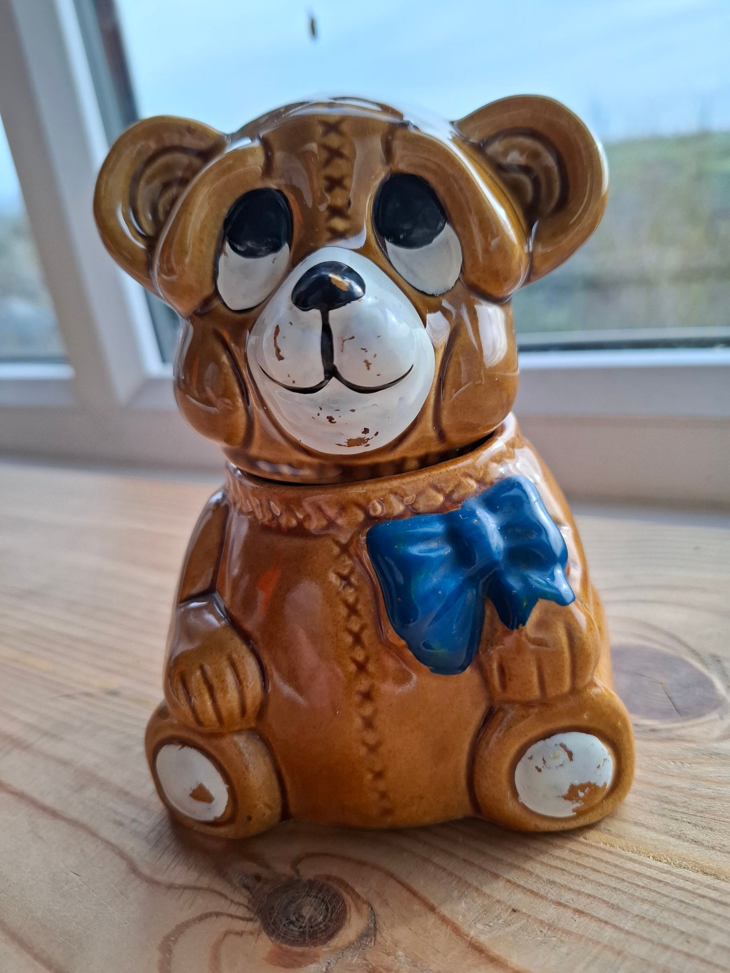 'Cunt' Upcycled Dopey Brown Bear Trinket Pot