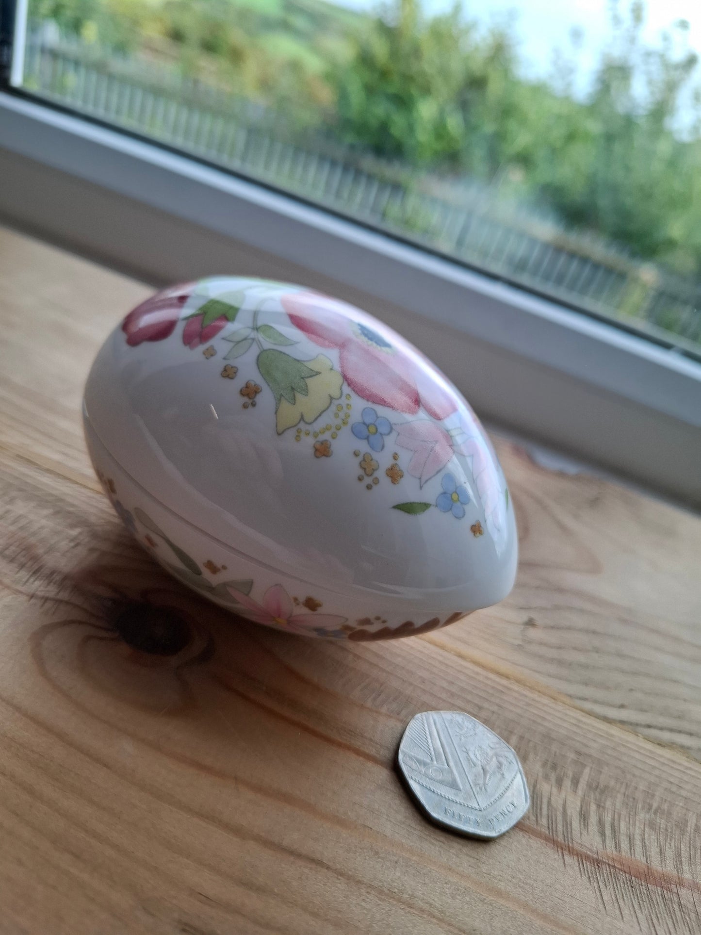 'Cunt' Upcycled Large Egg Shaped Cartoony Trinket Pot