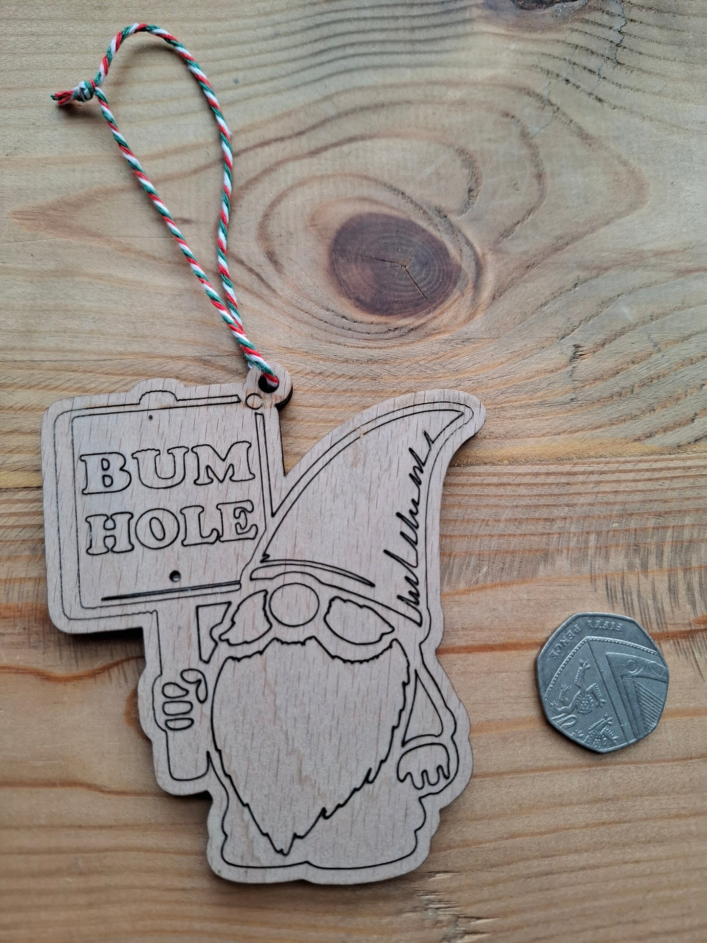 Bum Hole Gonk Christmas Decoration