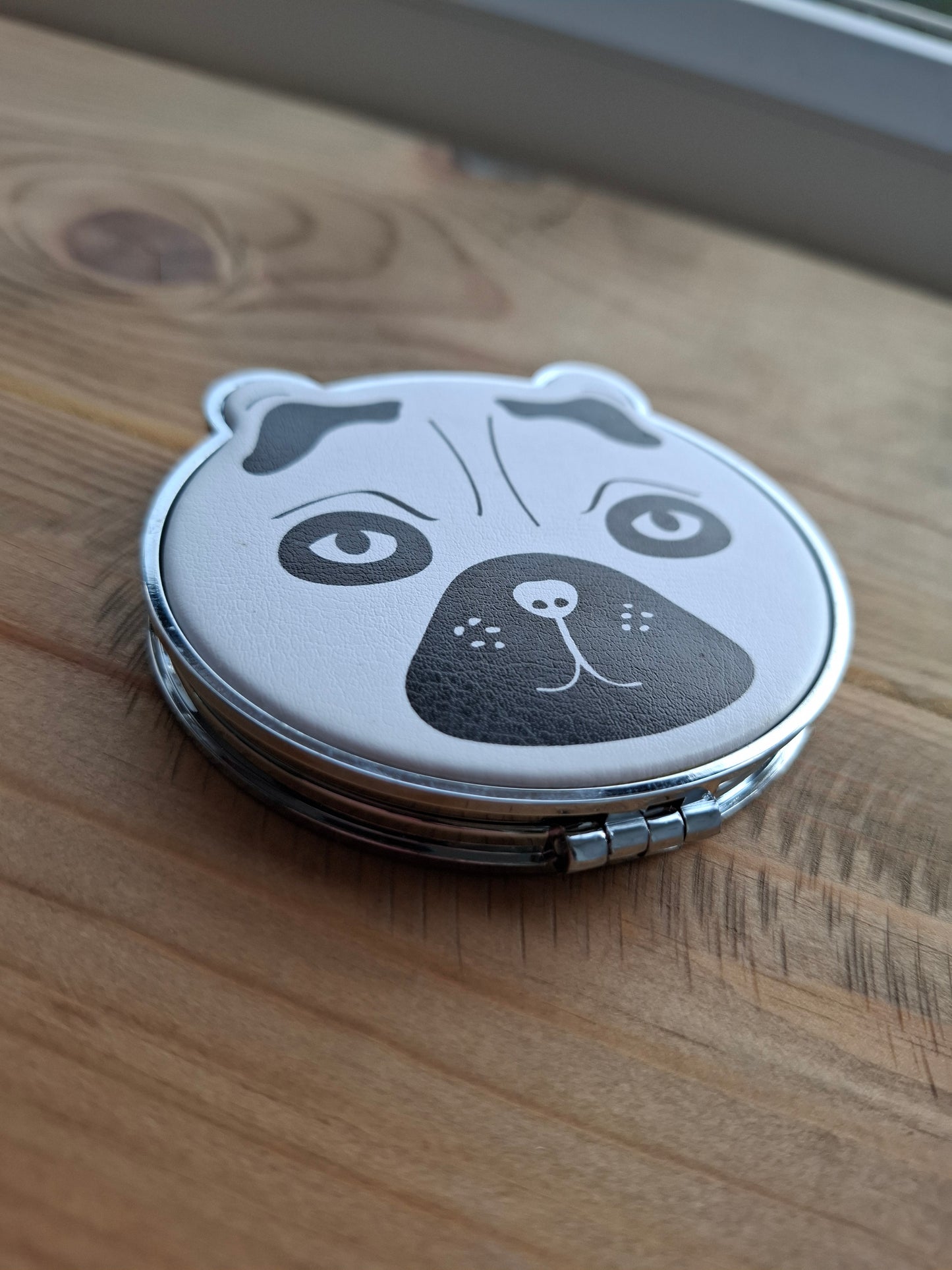 'Cunt' Upcycled Compact Mirror - Weird Pug (CLEARANCE - SOME IMPERFECTIONS)