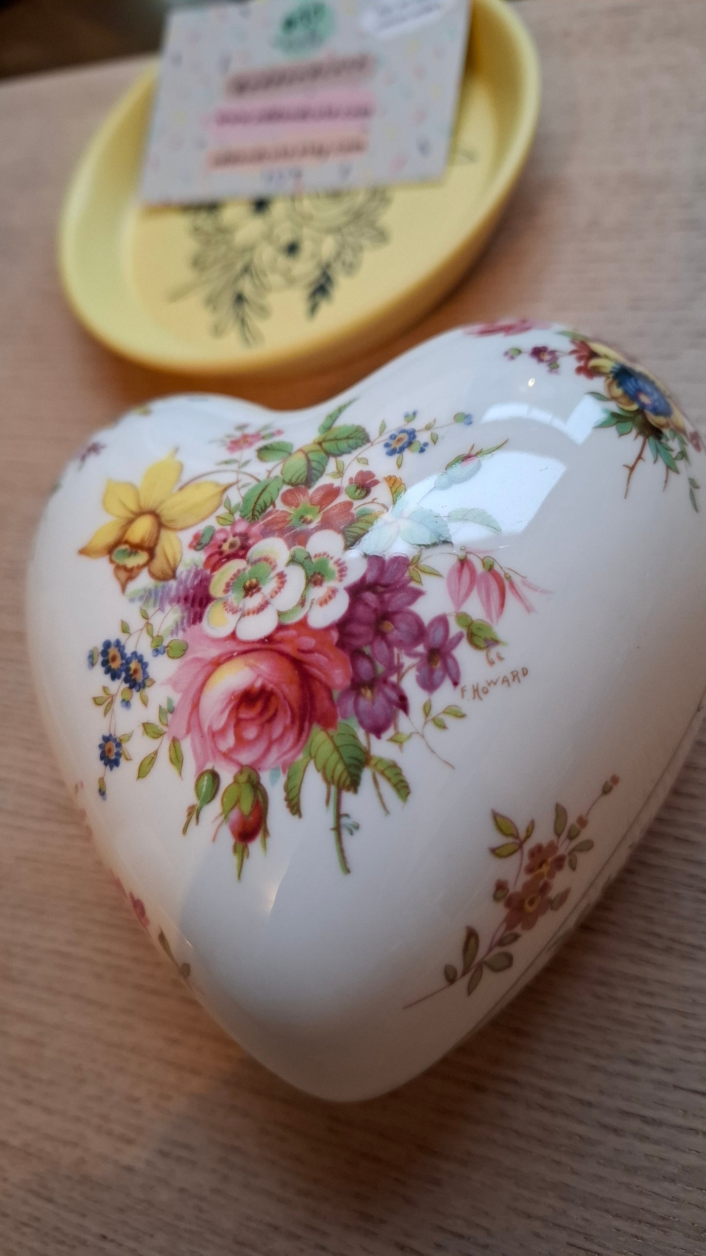 'Cunt' Upcycled Large Heart Shaped Trinket Pot