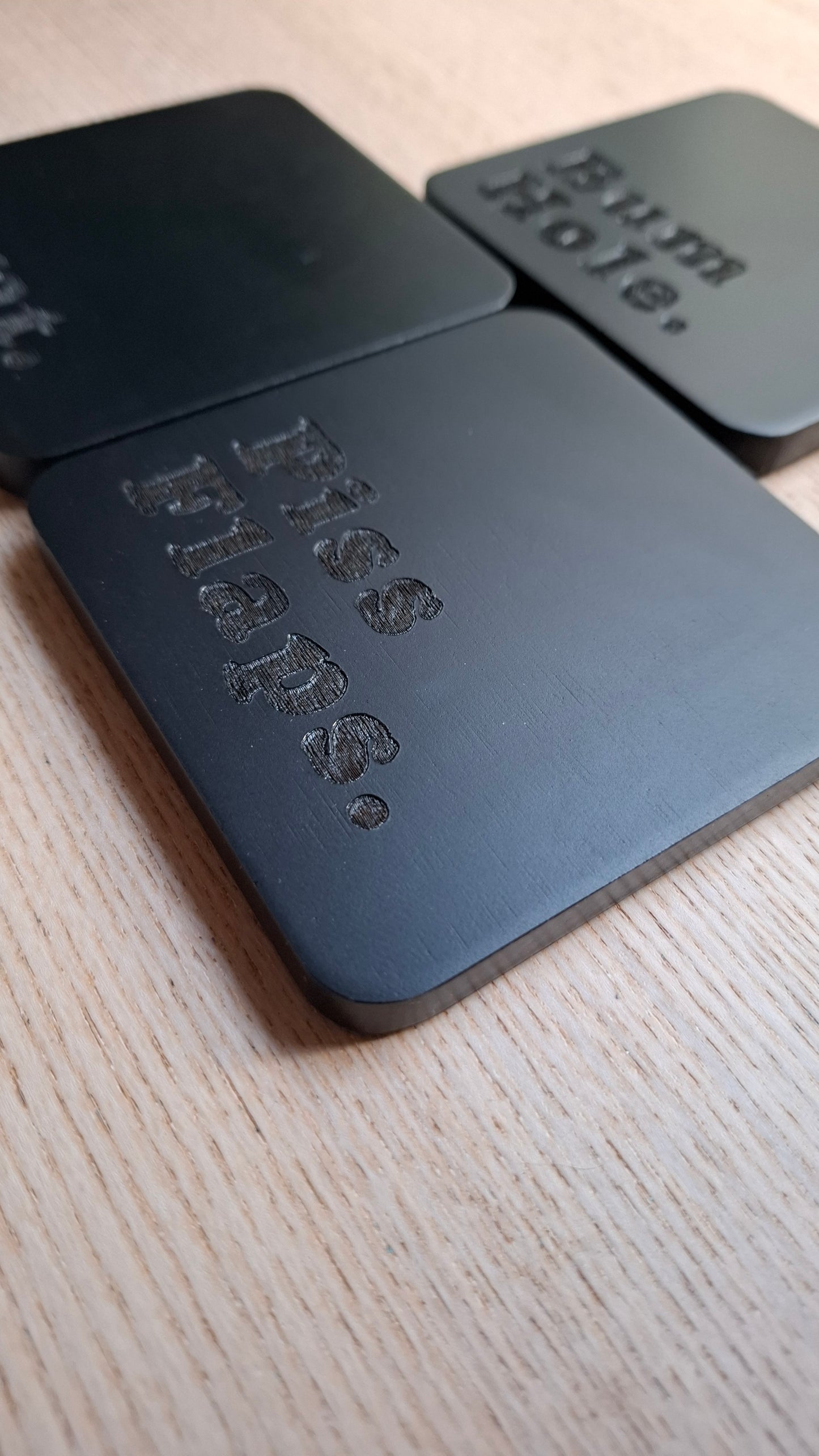Cursey Coasters (Black Square)