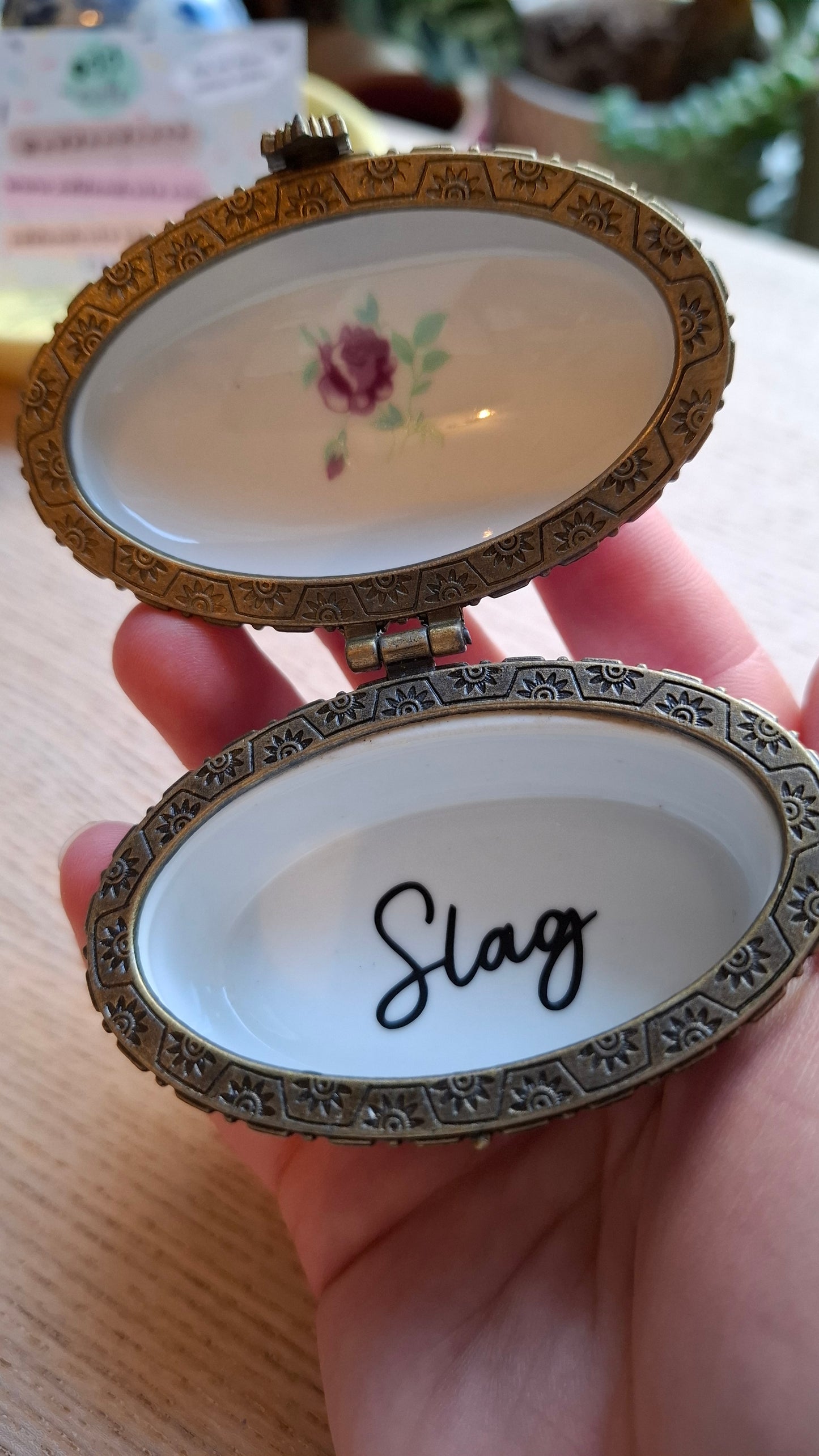 'Slag' Upcycled Oval Trinket Pot