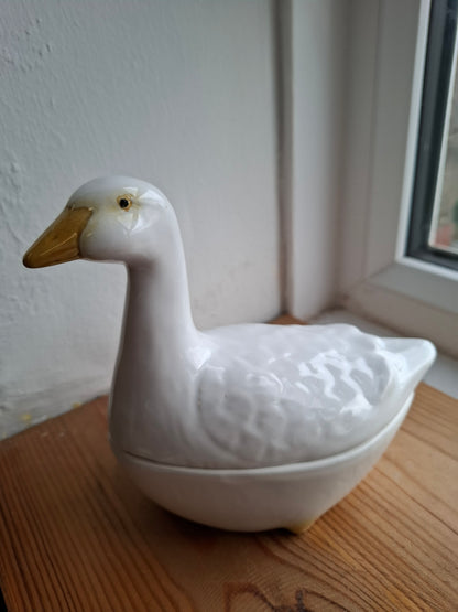 Upcycled Goose Ceramic Pot For AH
