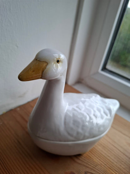 Upcycled Goose Ceramic Pot For AH