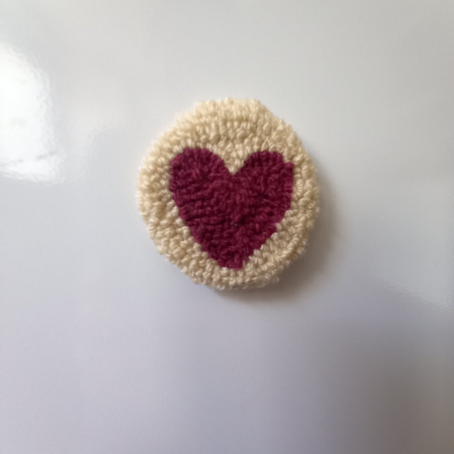 Medium Heart Wool Magnets