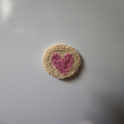 Medium Heart Wool Magnets