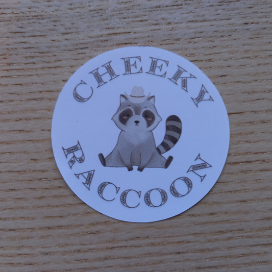 Cheeky Raccoon Sticker