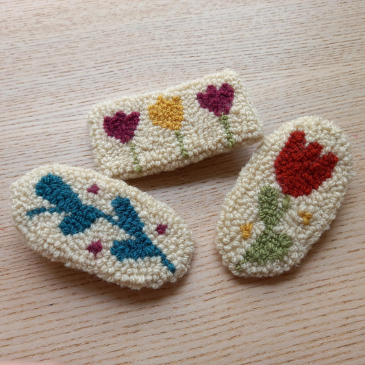 Flowery Hair Clips