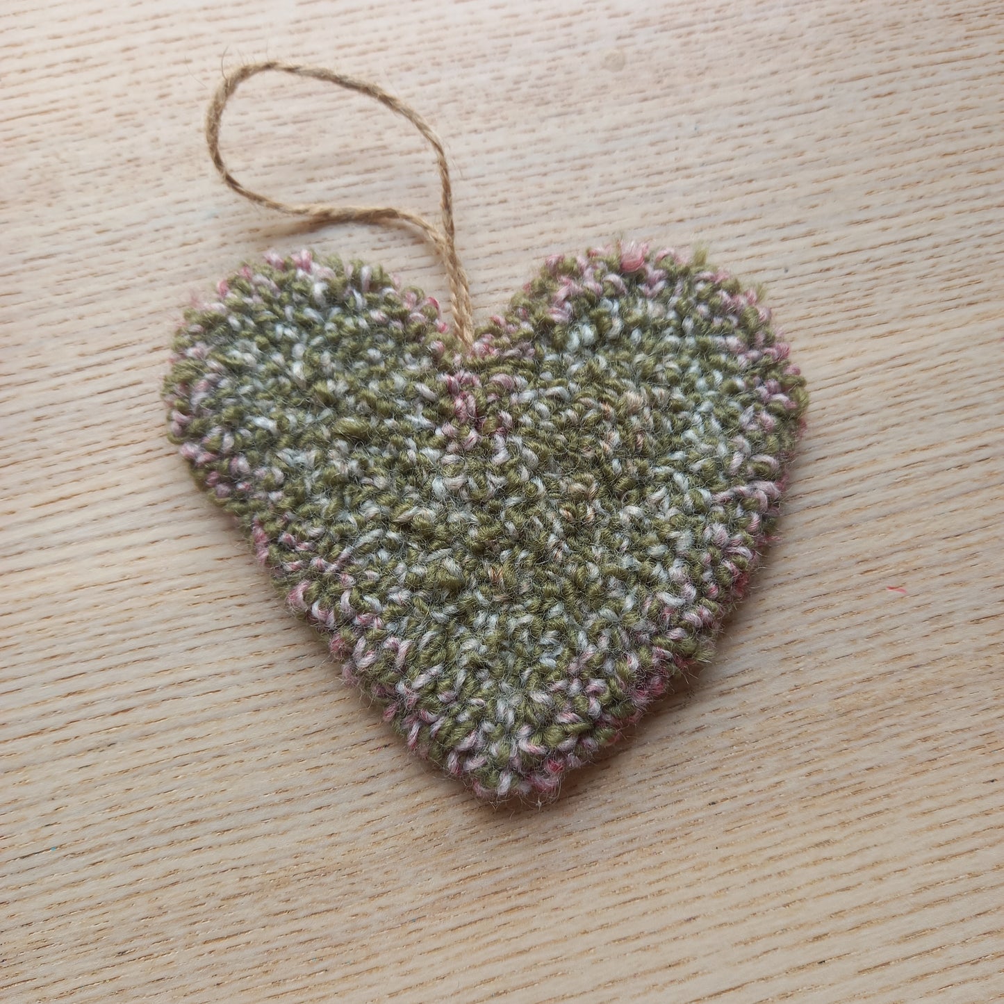 Medium Hanging Woolly Heart