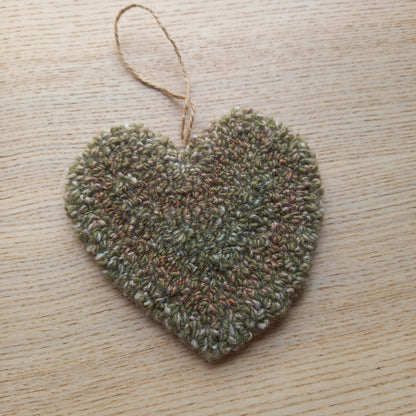 Medium Hanging Woolly Heart