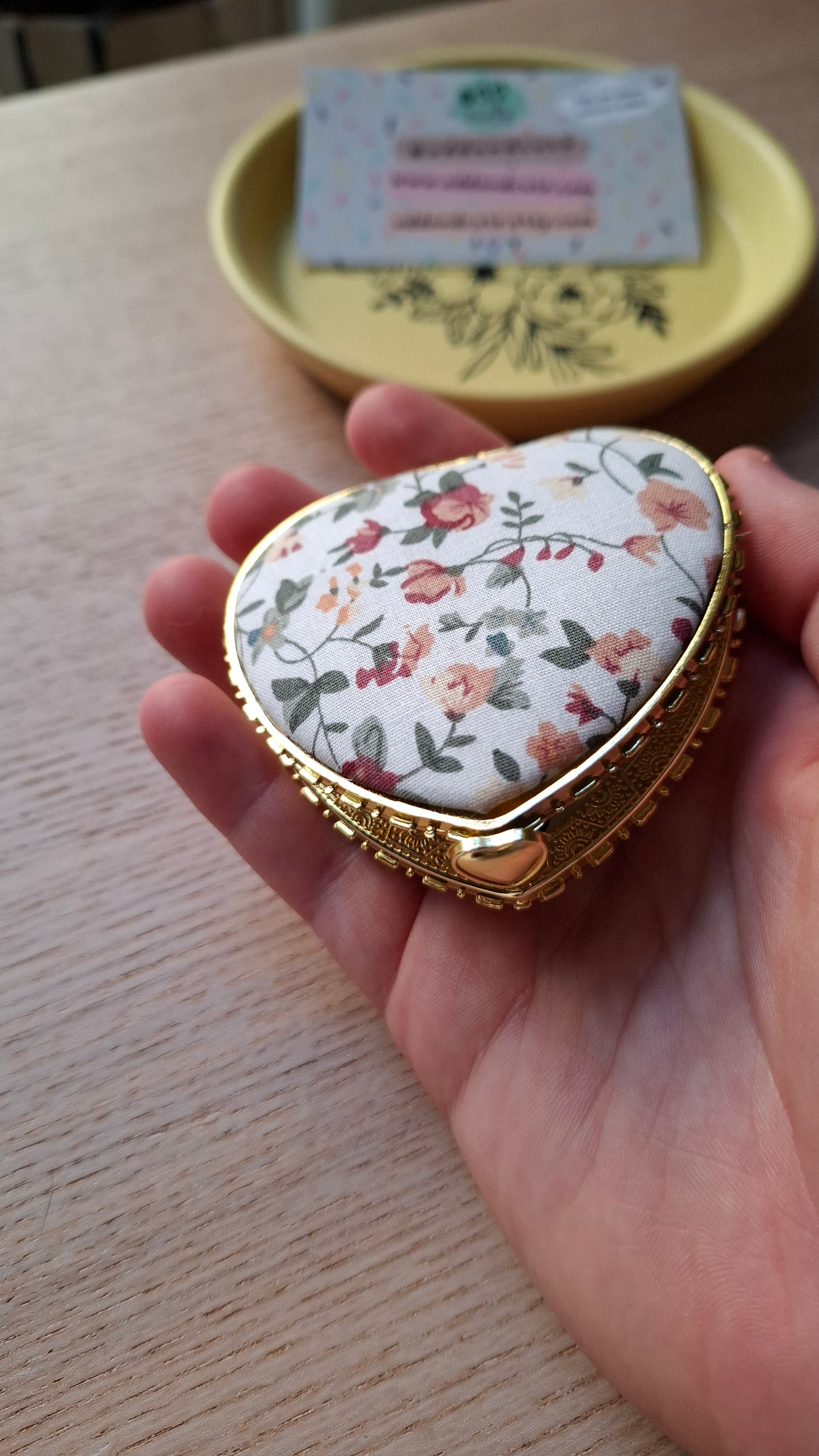 'Cunt' Compact Mirror, Heart Shaped