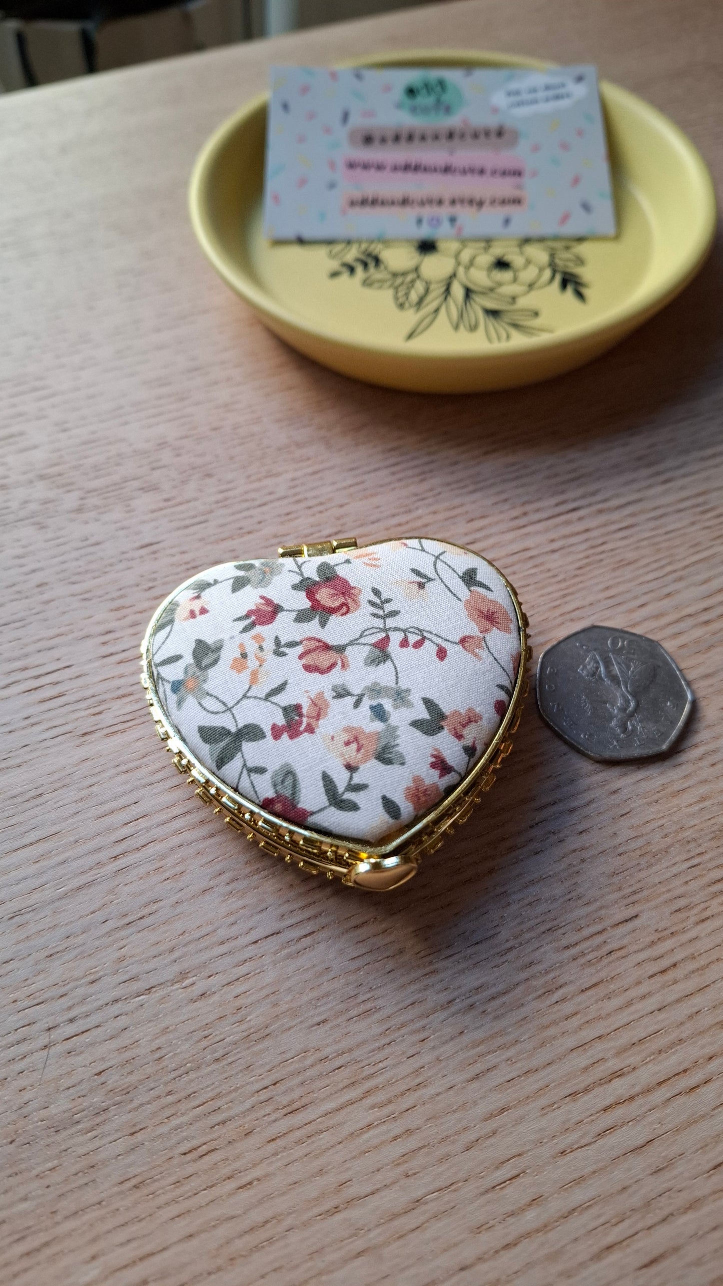 'Cunt' Compact Mirror, Heart Shaped