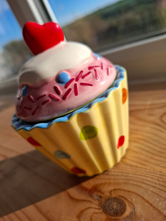 'Cunt' Upcycled Cute Cupcake Trinket Pot