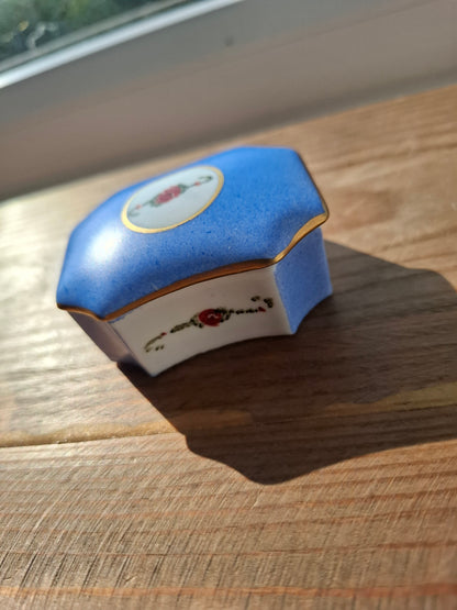 'Bell End' Upcycled Small Blue Trinket Pot