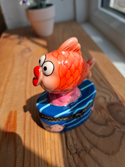 'Cunt' Upcycled Goofy Fish Trinket Pot With Clasp
