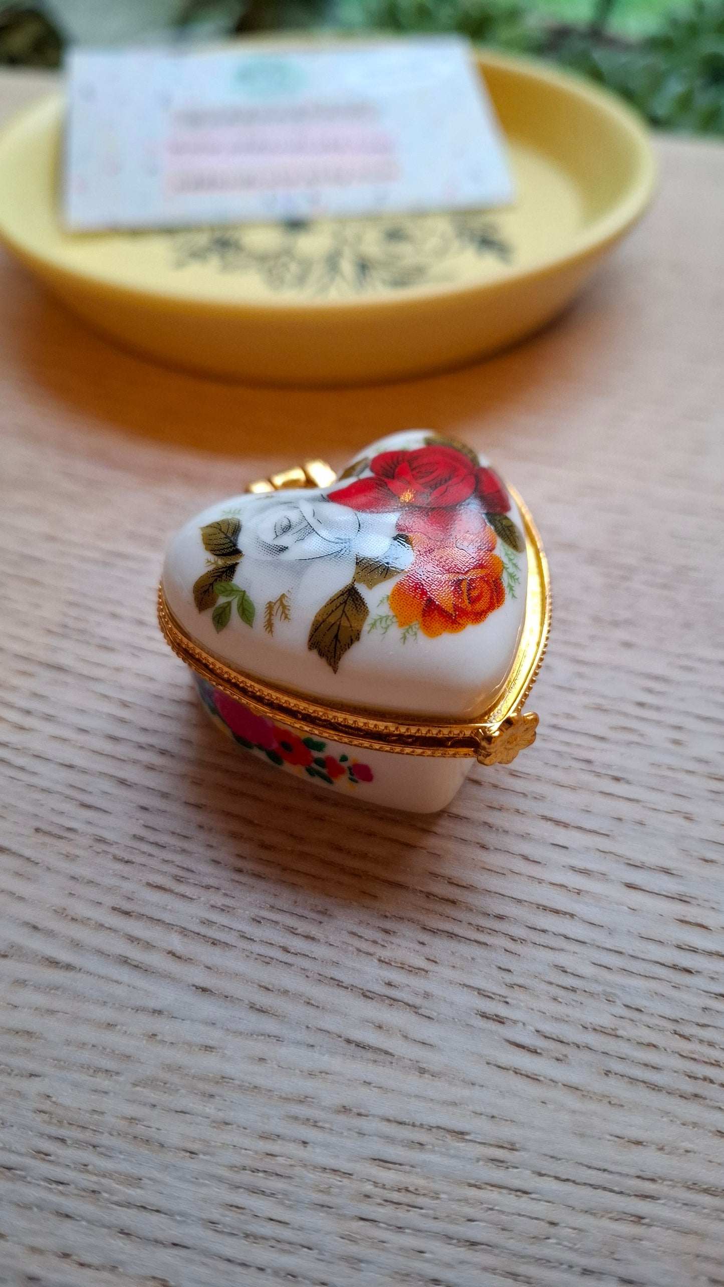 'Cunt' Upcycled Mini Trinket/Pill Pot Red and White Floral