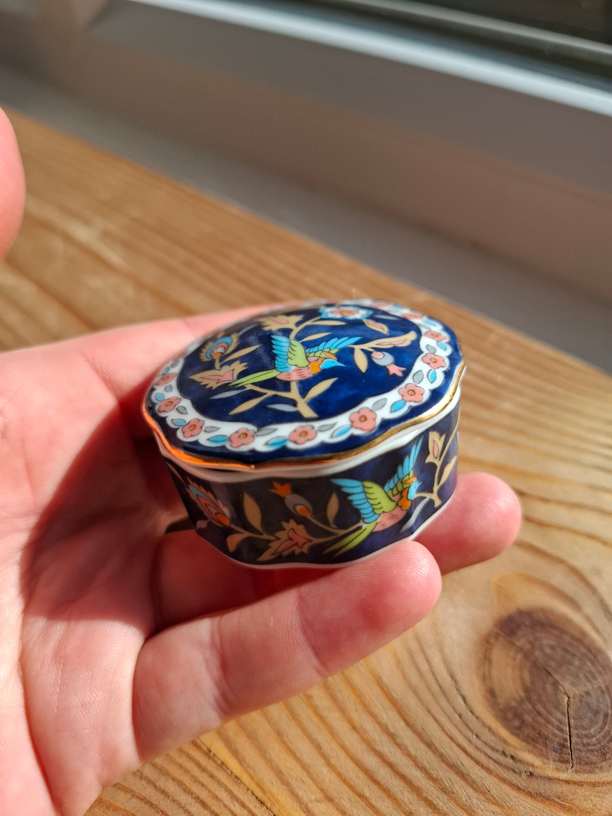 'Cunt' Upcycled Small Floral Birdy Trinket Pot