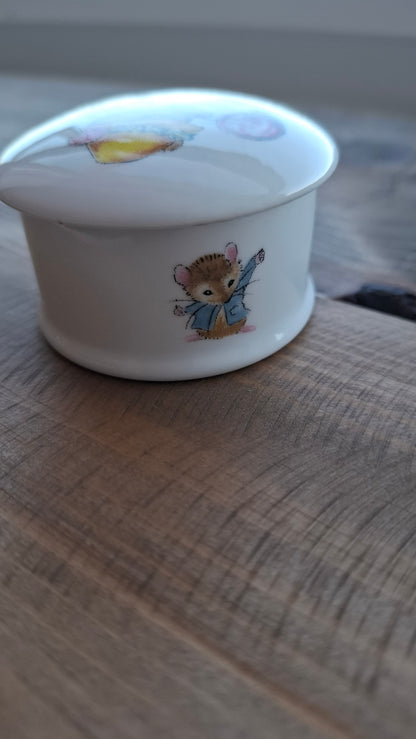'Cunt' Upcycled Cute Mouse Trinket Pot