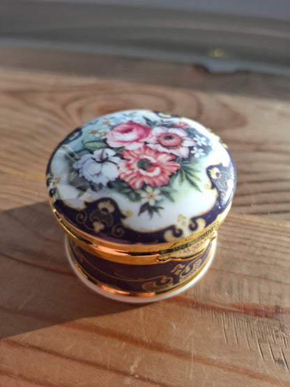 'Cunt' Upcycled Fancy Floral Trinket Pot With Clasp