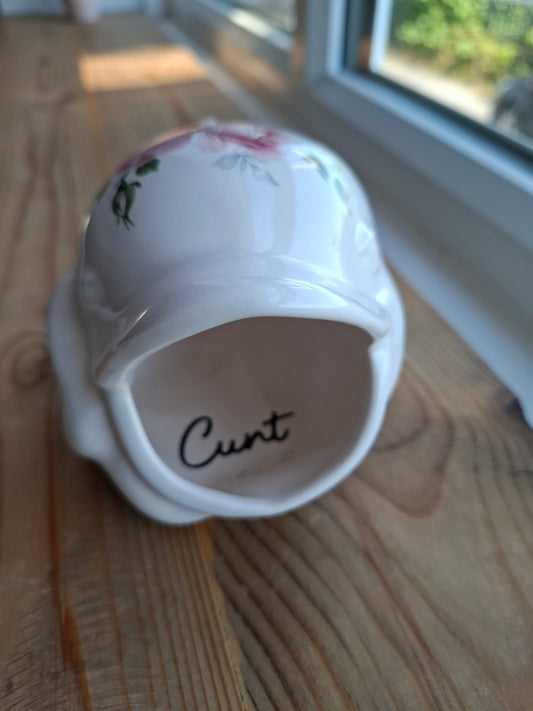 'Cunt' Upcycled Ceramic Whale Thing