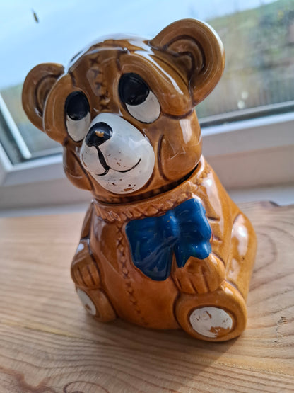 'Cunt' Upcycled Dopey Brown Bear Trinket Pot