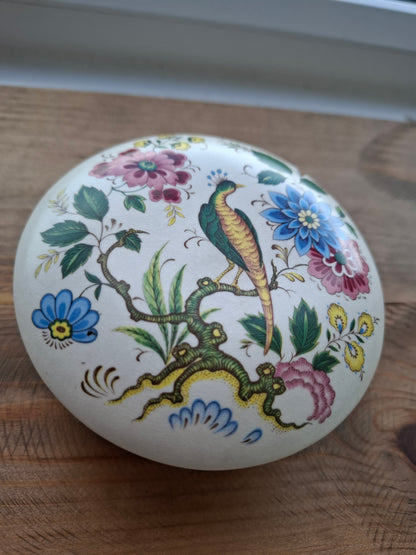 'Fanny Flaps' Upcycled Floral Birdy Trinket Pot