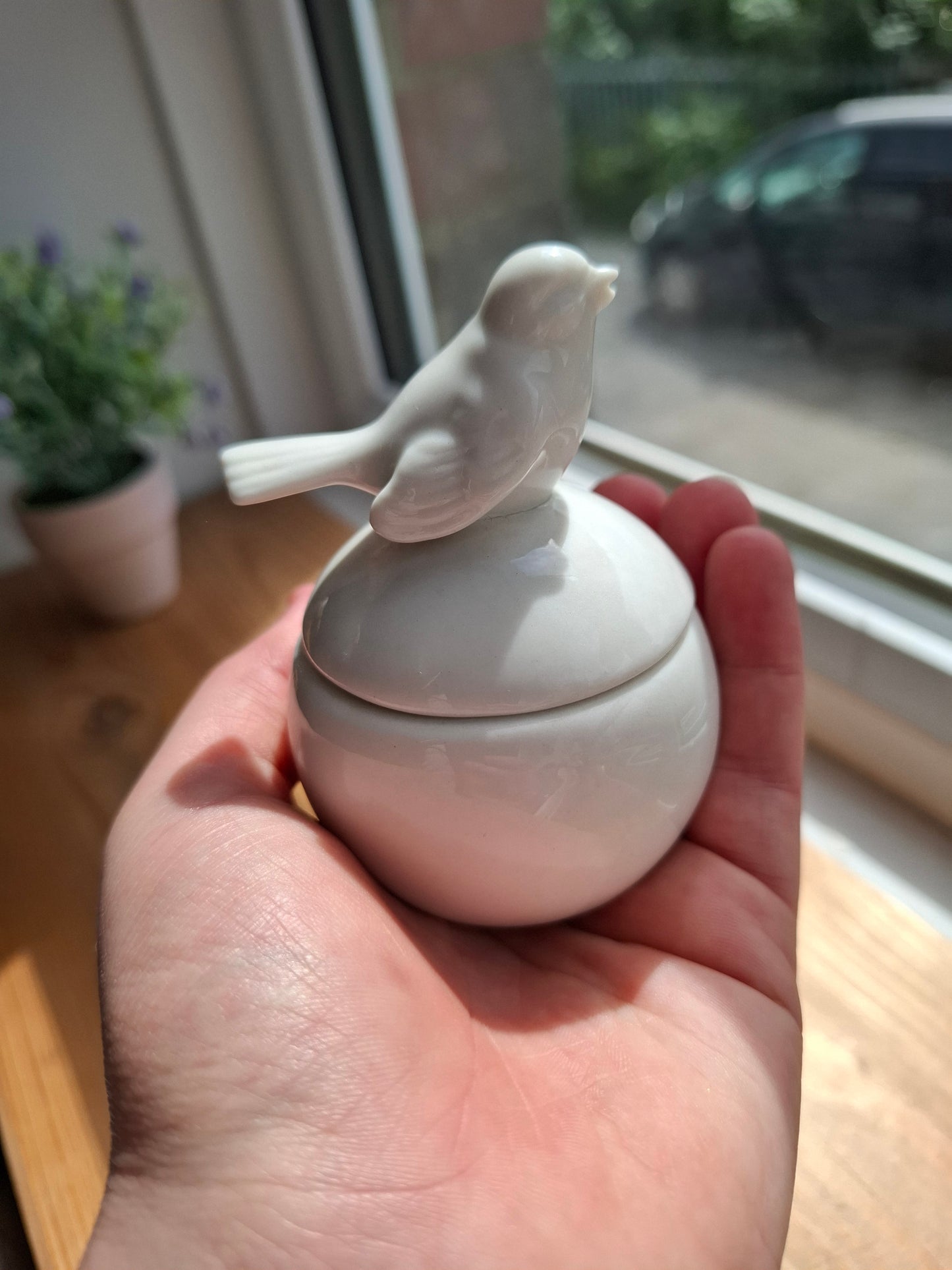 'Cunt' Upcycled Little White Bird Trinket Pot