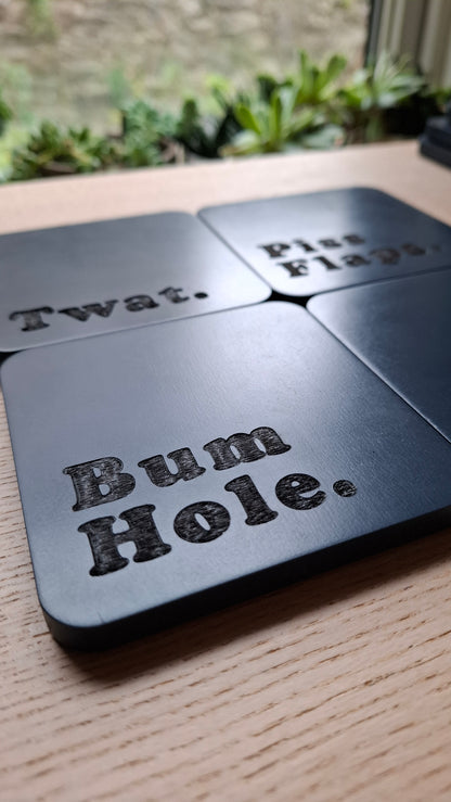 Cursey Coasters (Navy Square)