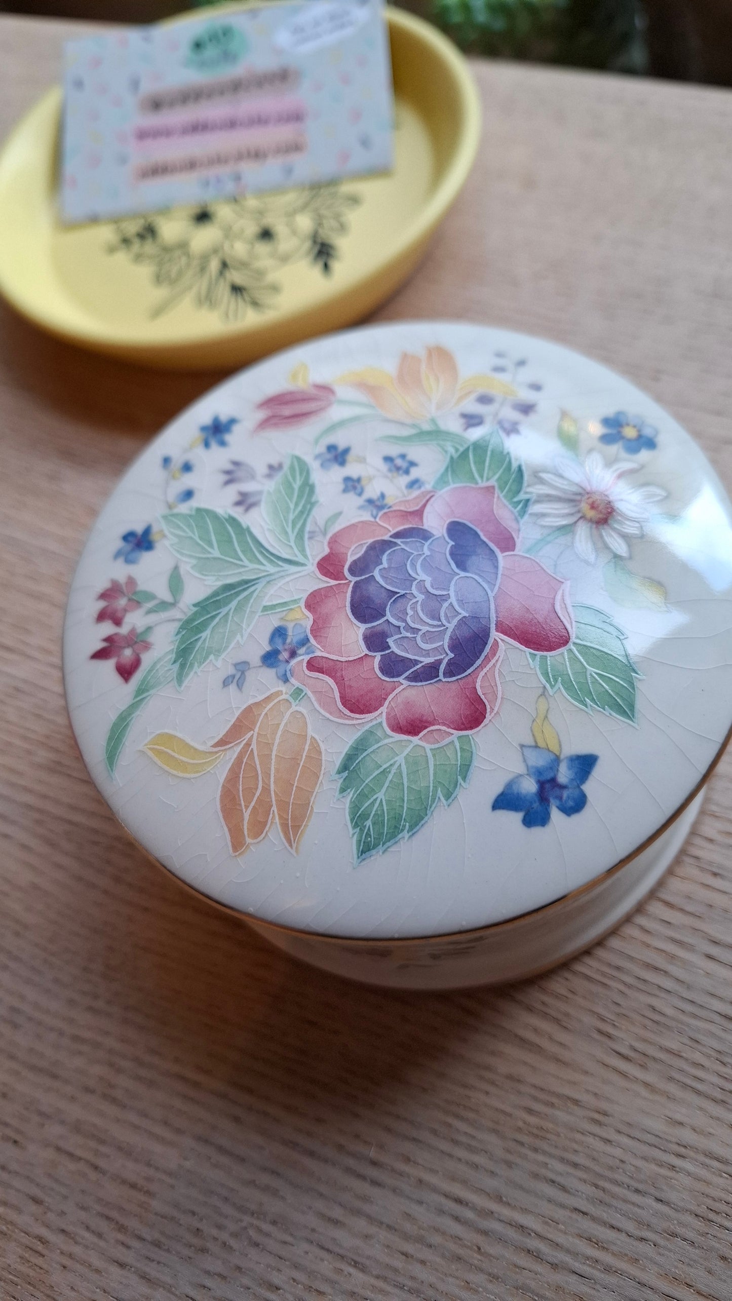 'Fanny Flaps' Upcycled Pretty Floral Trinket Pot