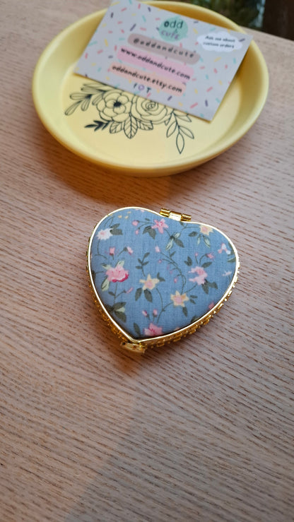 'Twat' Compact Mirror Heart Shaped