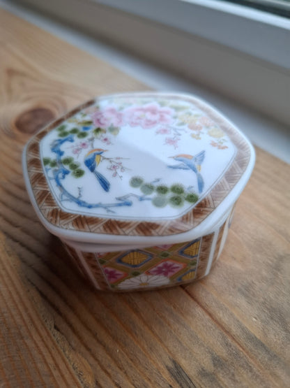 'Bum Hole' Upcycled Hexagonal Birdy Trinket Pot