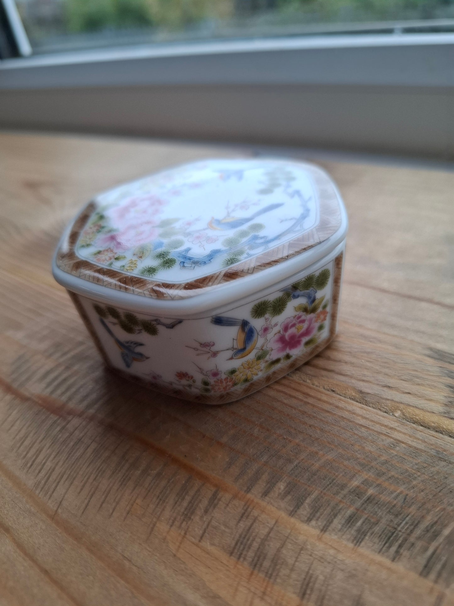 'Bum Hole' Upcycled Hexagonal Birdy Trinket Pot