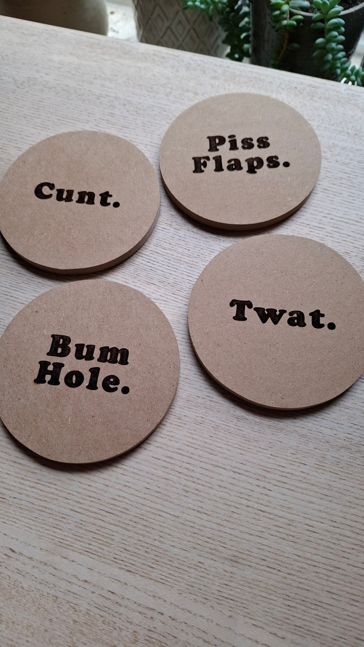 Cursey Coasters (Circle)