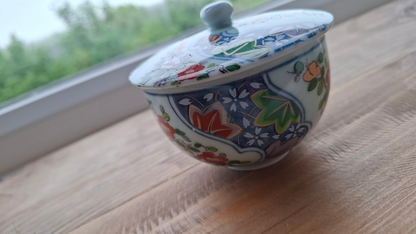 'Twat Flaps' Upcycled Blue Fancy Ceramic Pot