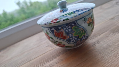 'Twat Flaps' Upcycled Blue Fancy Ceramic Pot