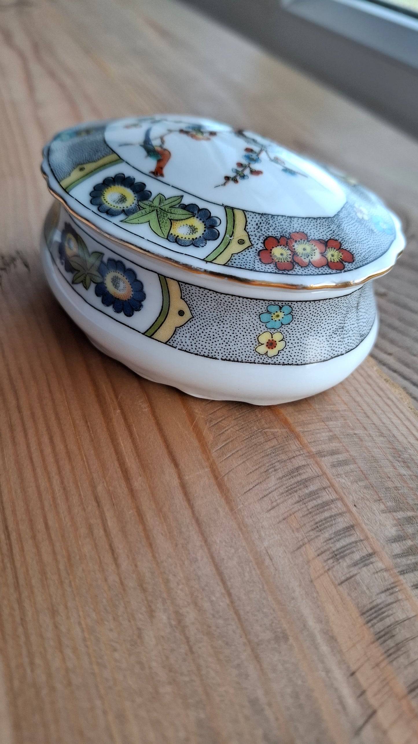 'Knob Head' Upcycled Oval Shaped Trinket Pot