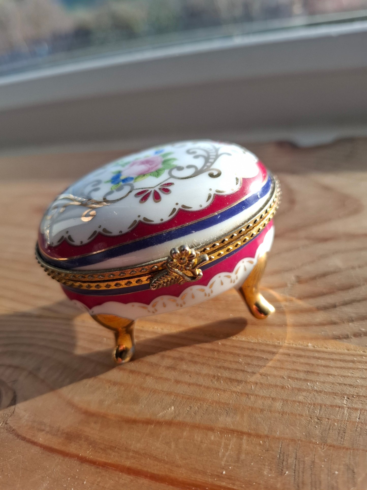 'Twat' Upcycled Oval Shaped Trinket Pot With Little Legs