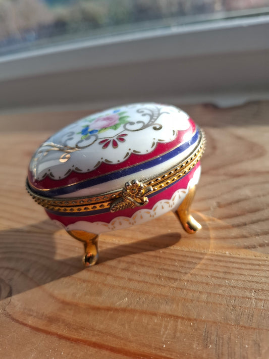 'Twat' Upcycled Oval Shaped Trinket Pot With Little Legs